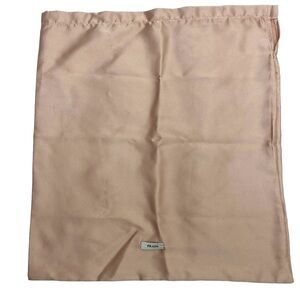 PRADA Satin Pouch Bag Dust Cover Accessories Blush Pink